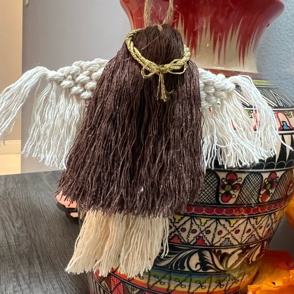 Macrame Angel, Christmas Ornament - Picture 5 of 6